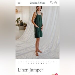 BNWOT Cedar&vine linen dress s/m